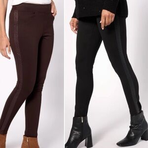 Belle by Kim Gravel Quilted Side Ponte Pants BOTH PAIR 16Tall